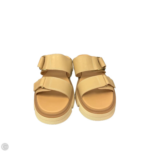 Sandals Flats By Sorel In Tan, Size: 8.5