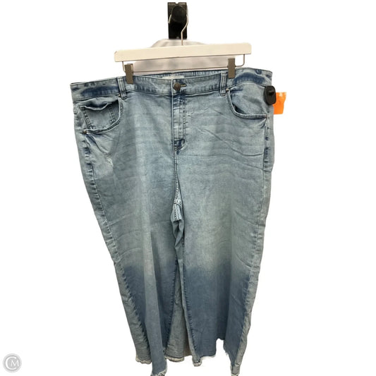 Capris By Lane Bryant In Blue Denim, Size: 22