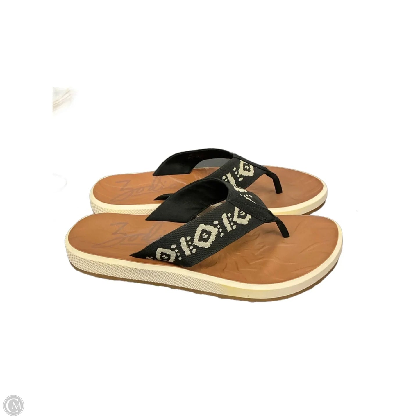 Sandals Flip Flops By Zodiac In Black, Size: 11