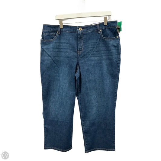 Capris By Style And Company In Blue Denim, Size: 18