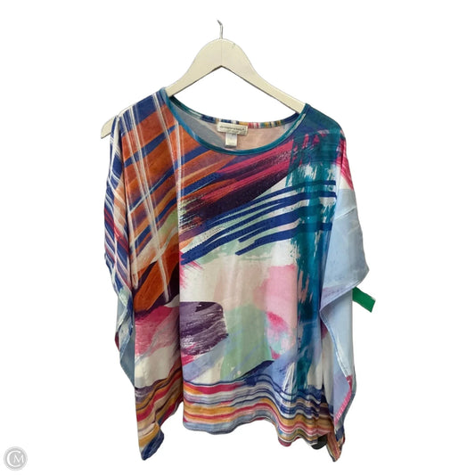 Top Short Sleeve Basic By Christopher And Banks In Multi-colored, Size: L