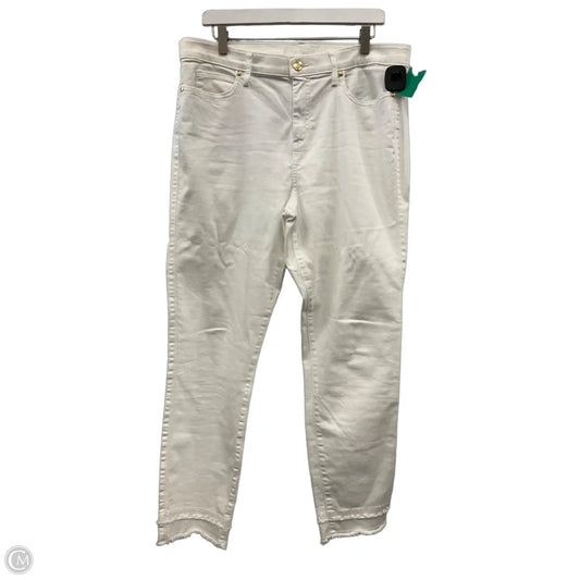 Jeans Designer By Lilly Pulitzer In White, Size: 16