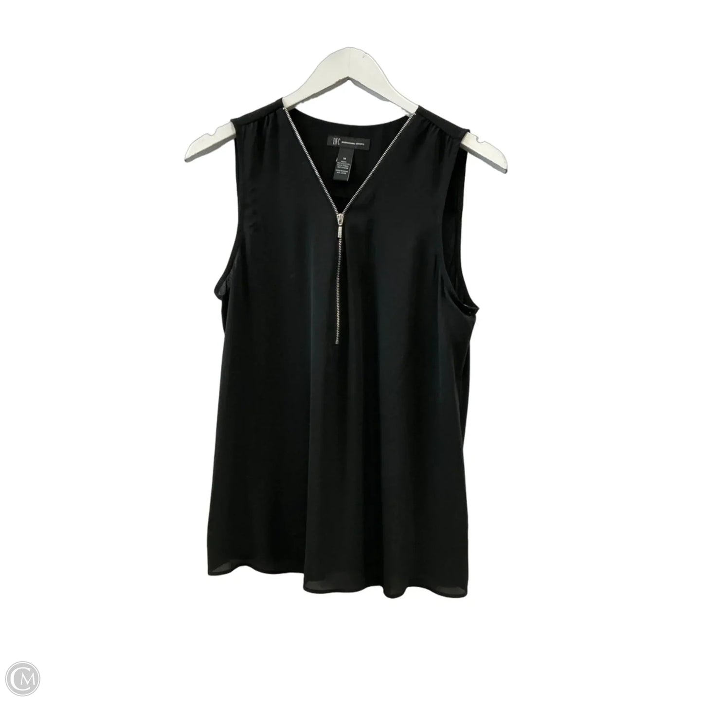 Top Sleeveless By Inc In Black, Size: M