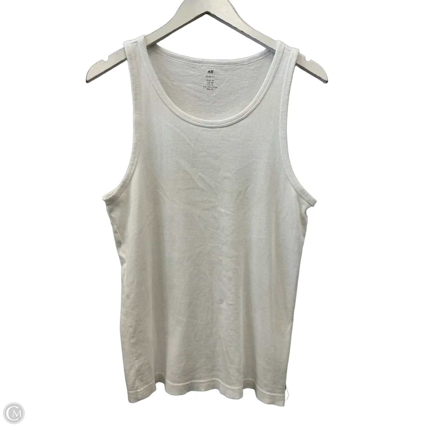 Tank Top By H&m In White, Size: M