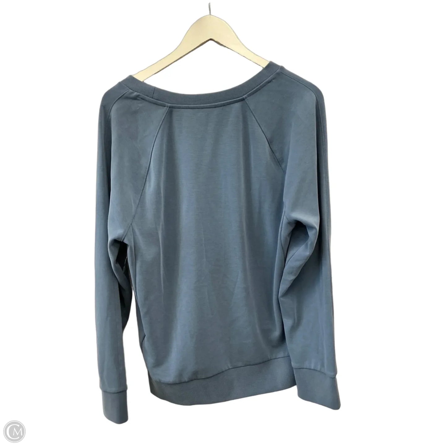 Athletic Top Long Sleeve Crewneck By Athleta In Blue, Size: L