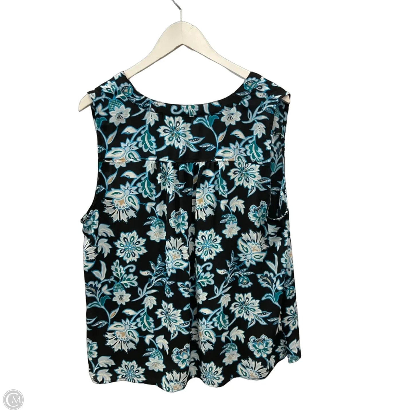 Top Sleeveless By Ann Taylor In Floral Print, Size: Xl