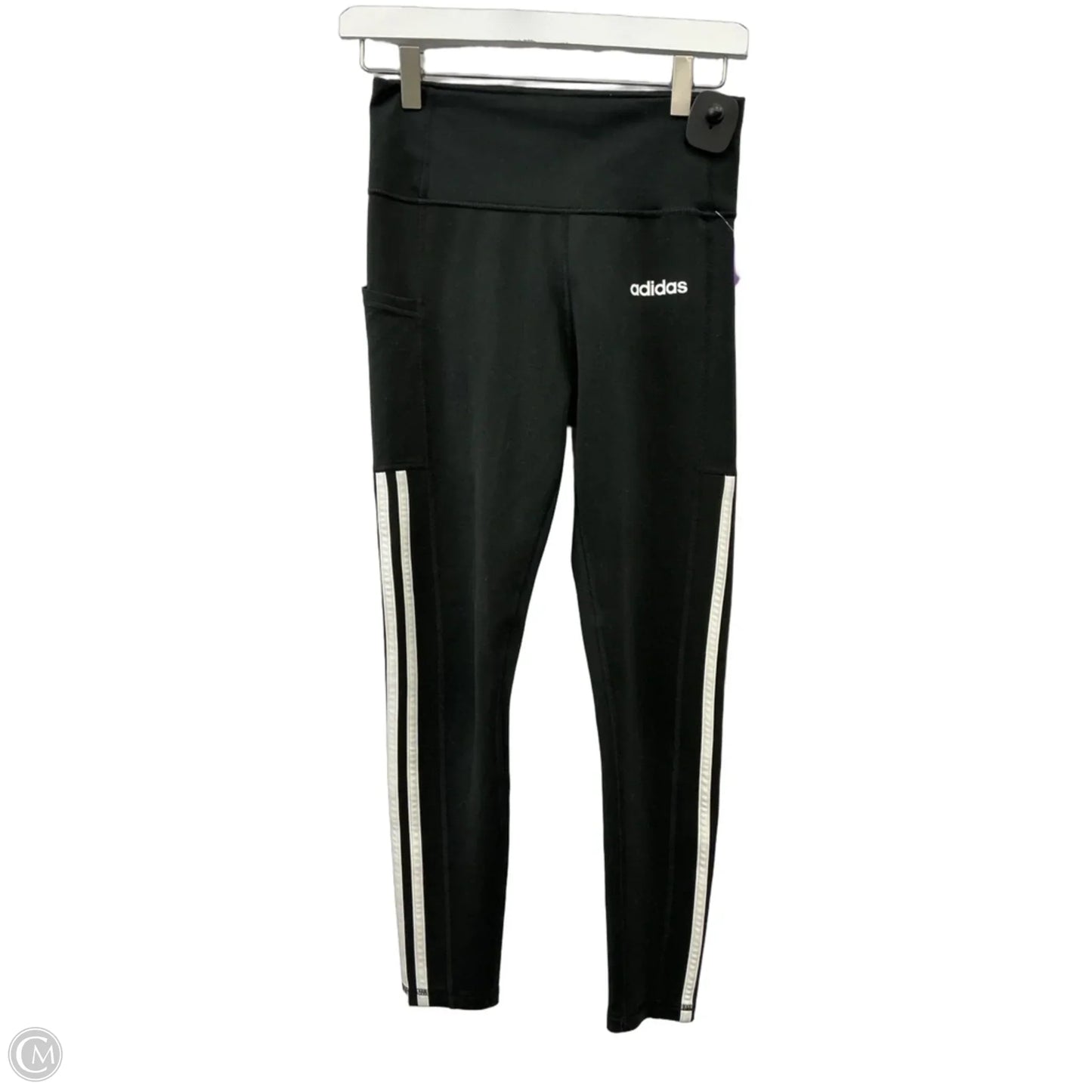 Athletic Leggings By Adidas In Black, Size: S
