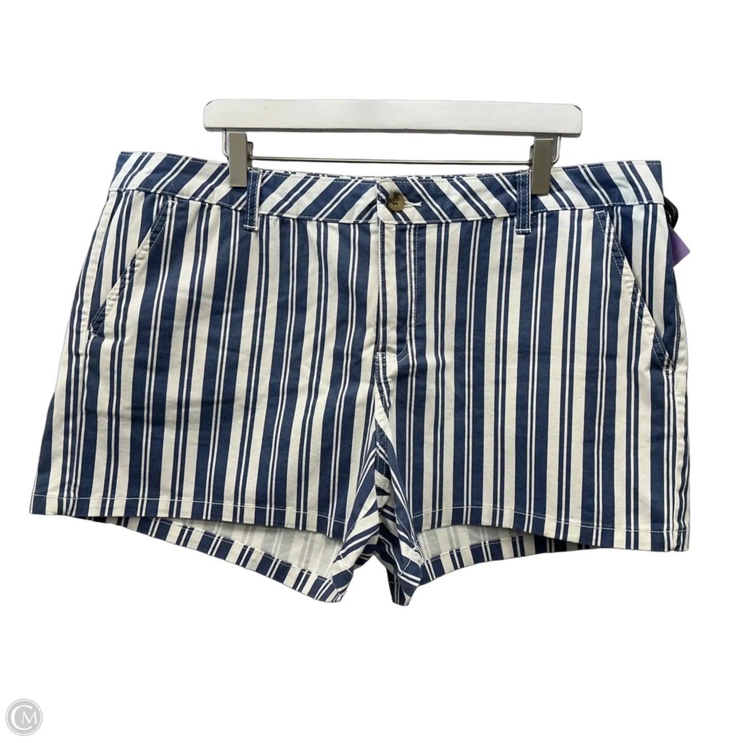 Shorts By Ana In Blue & White, Size: 18