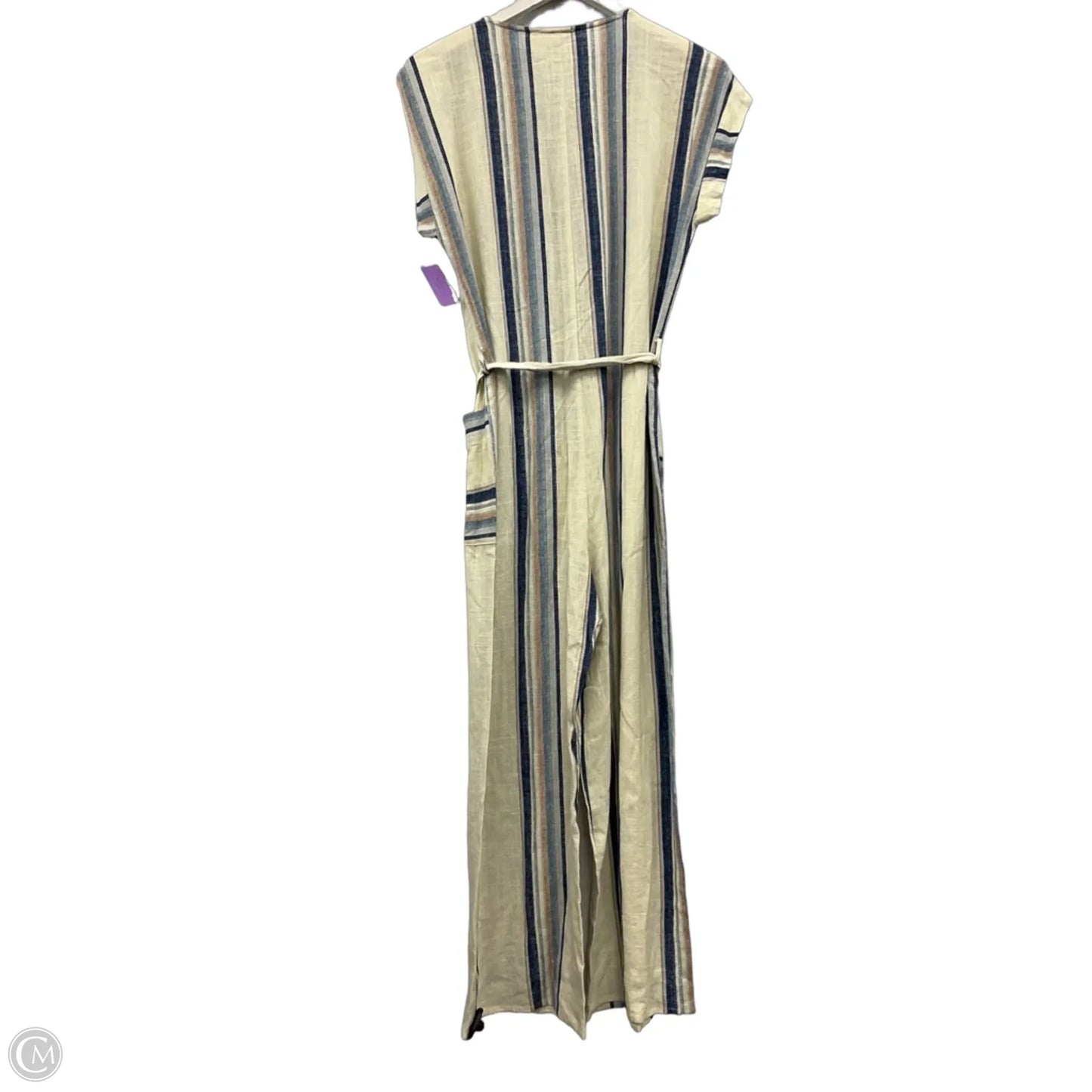 Jumpsuit By Monteau In Blue & Cream, Size: M
