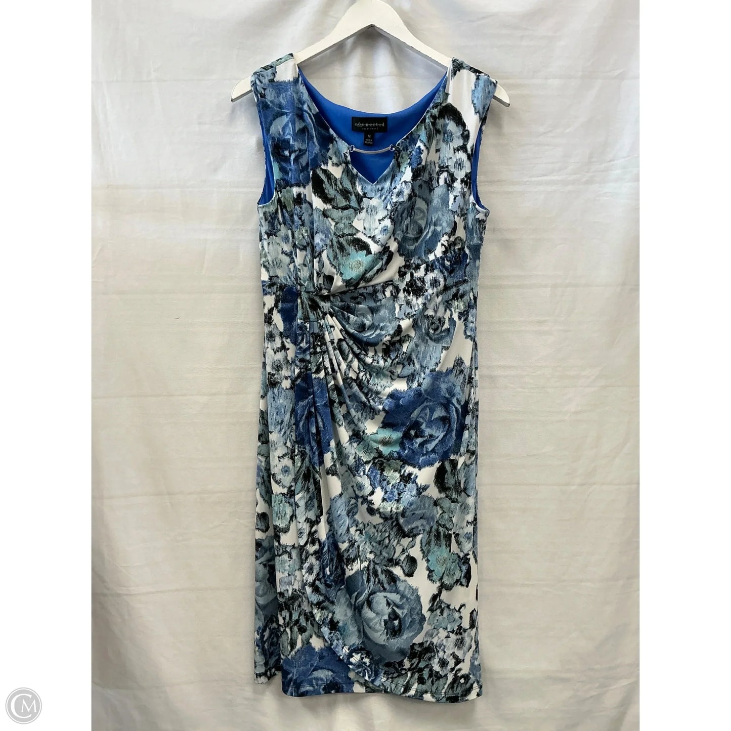 Dress Casual Short By Connected Apparel In Blue, Size: L