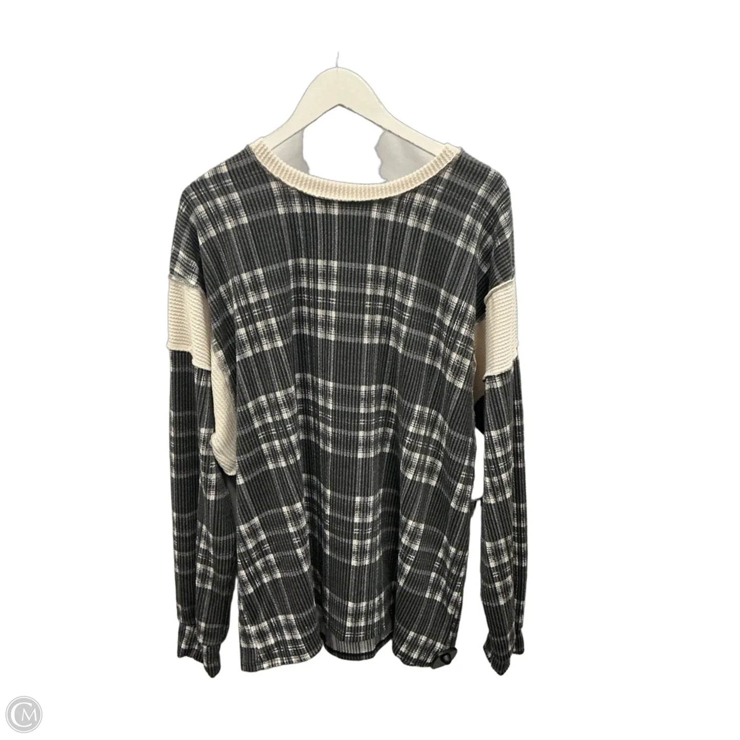 Top Long Sleeve By Heimish Usa In Grey, Size: 2x
