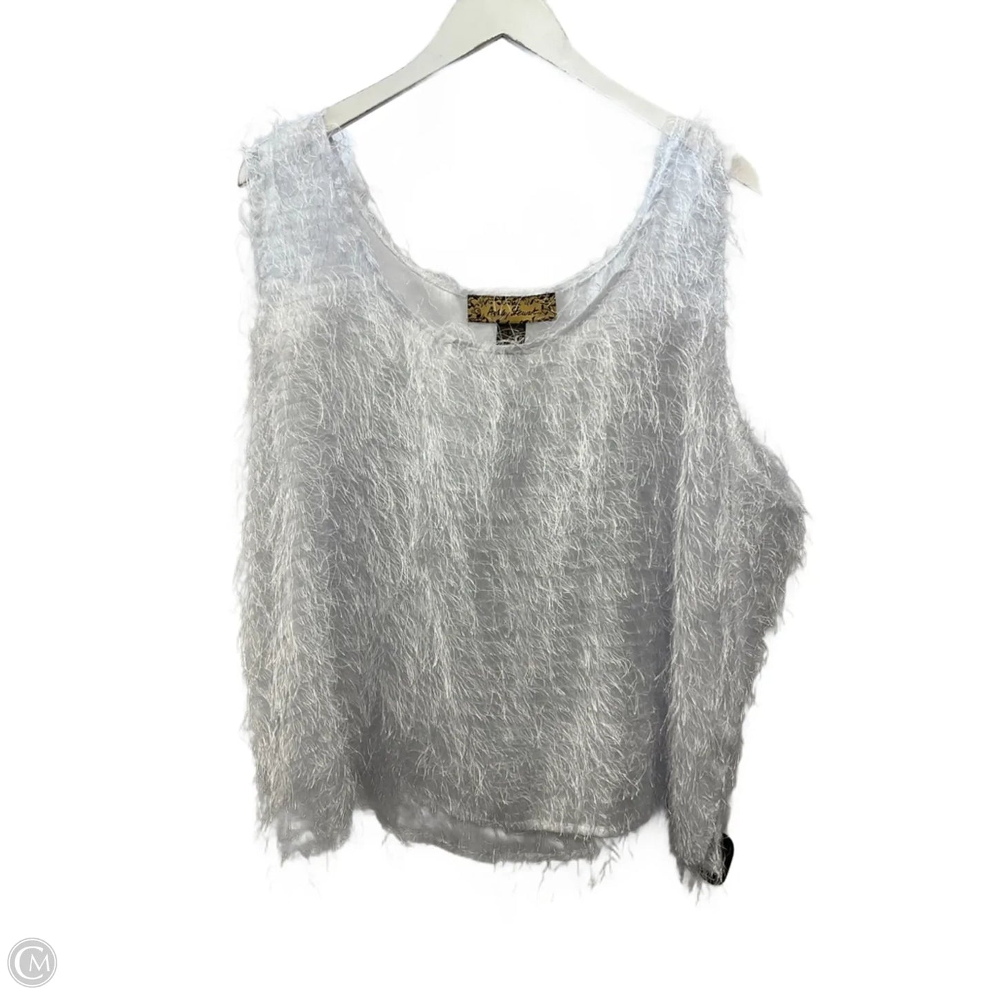 Top Sleeveless By Ashley Stewart In White, Size: 3x