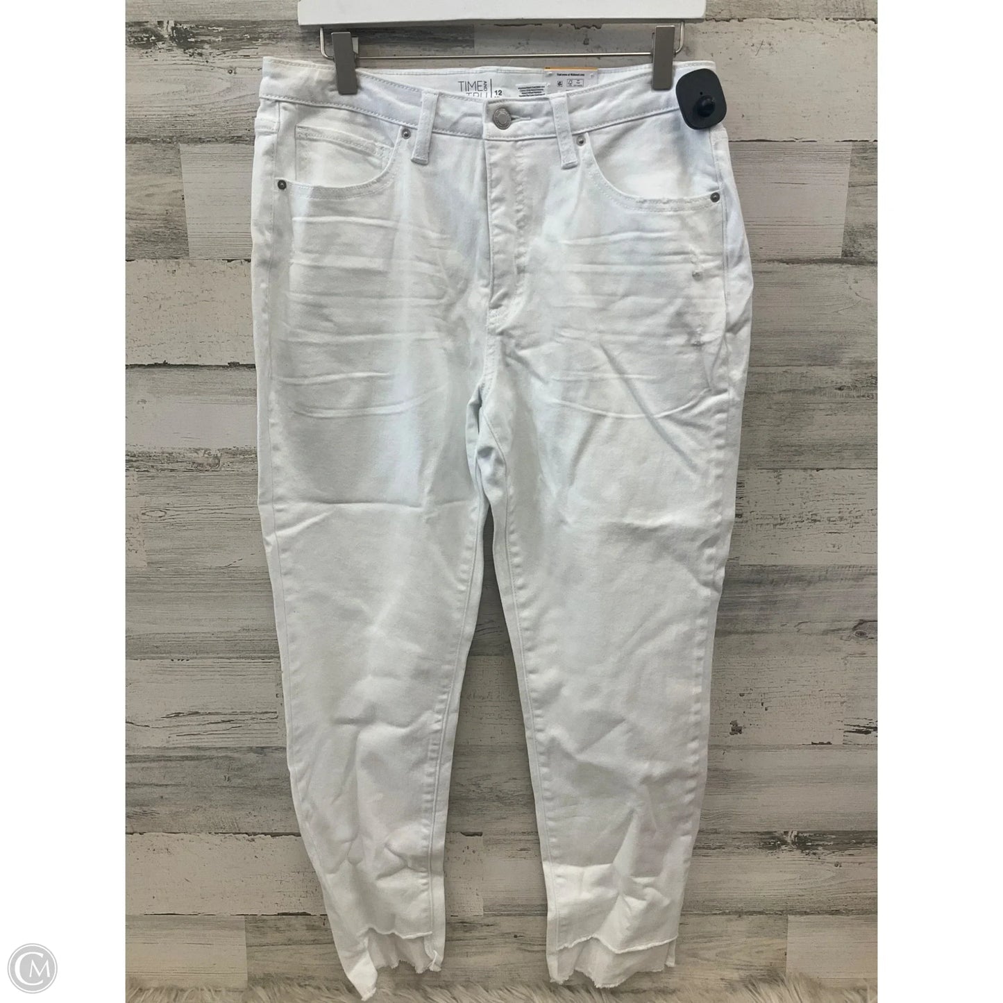 Jeans Cropped By Time And Tru In White, Size: 12