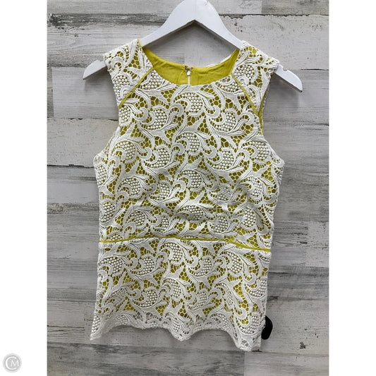 Top Sleeveless By Clothes Mentor In Yellow, Size: S