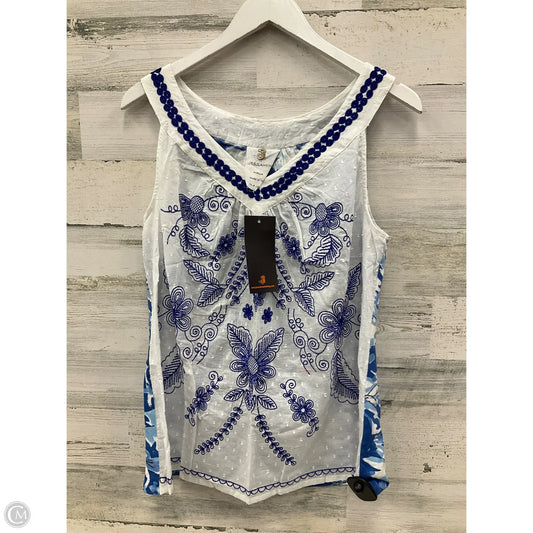 Top Sleeveless By Clothes Mentor In Blue, Size: M