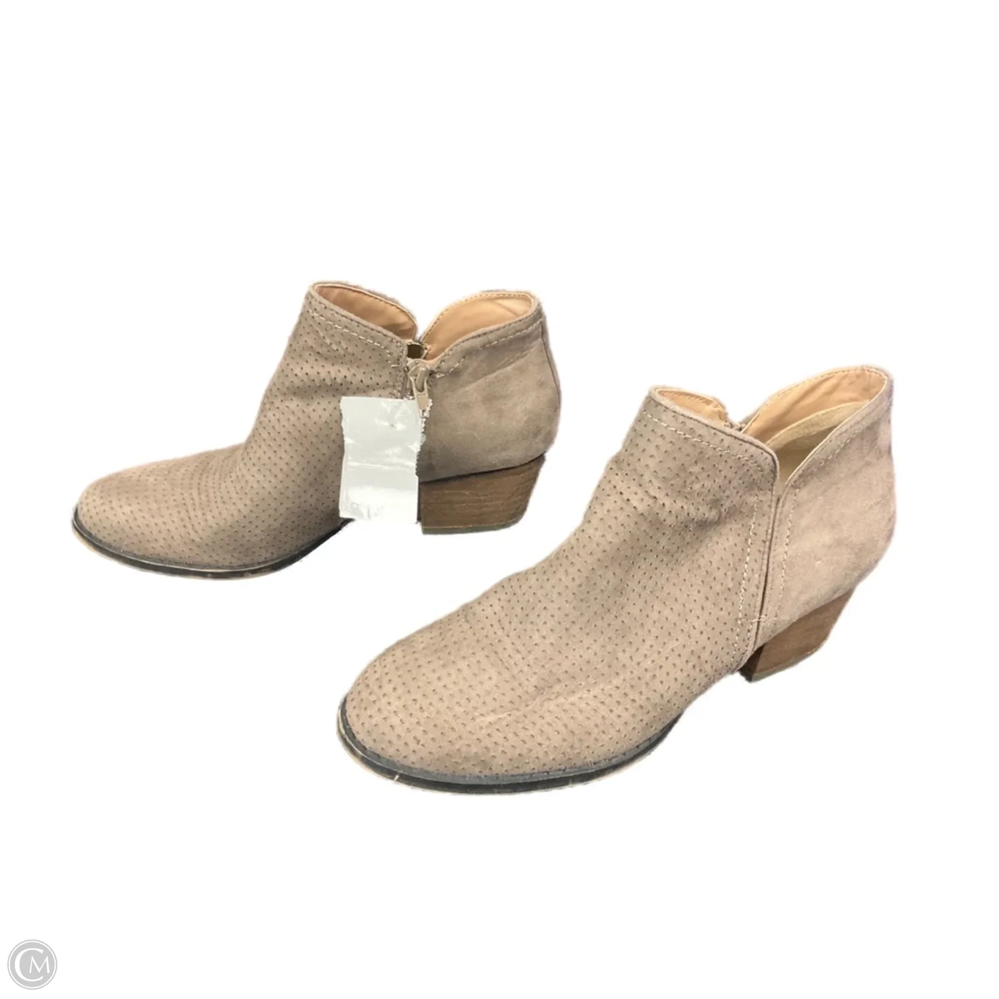 Boots Ankle Heels By Life Stride In Taupe, Size: 6
