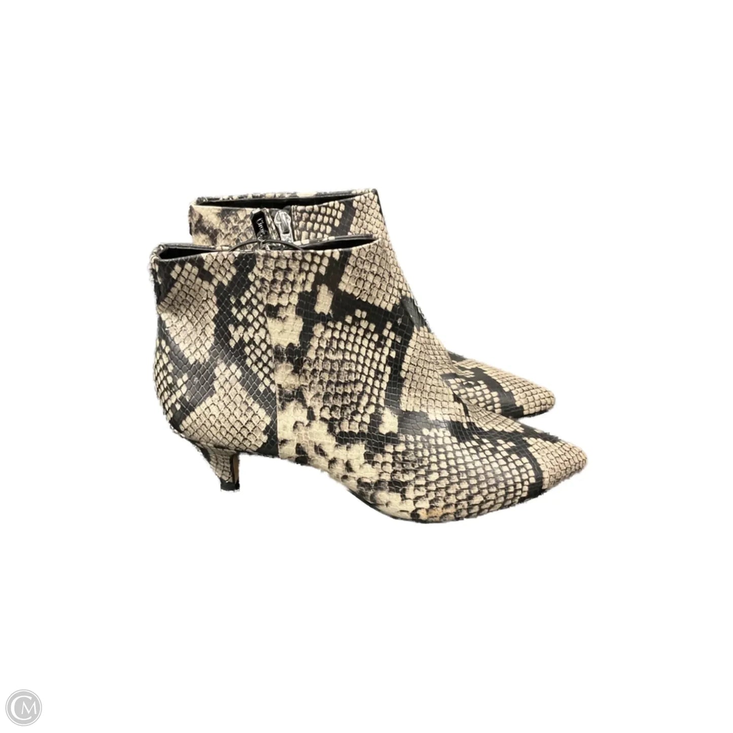 Boots Ankle Heels By Circus By Sam Edelman In Snakeskin Print, Size: 6.5