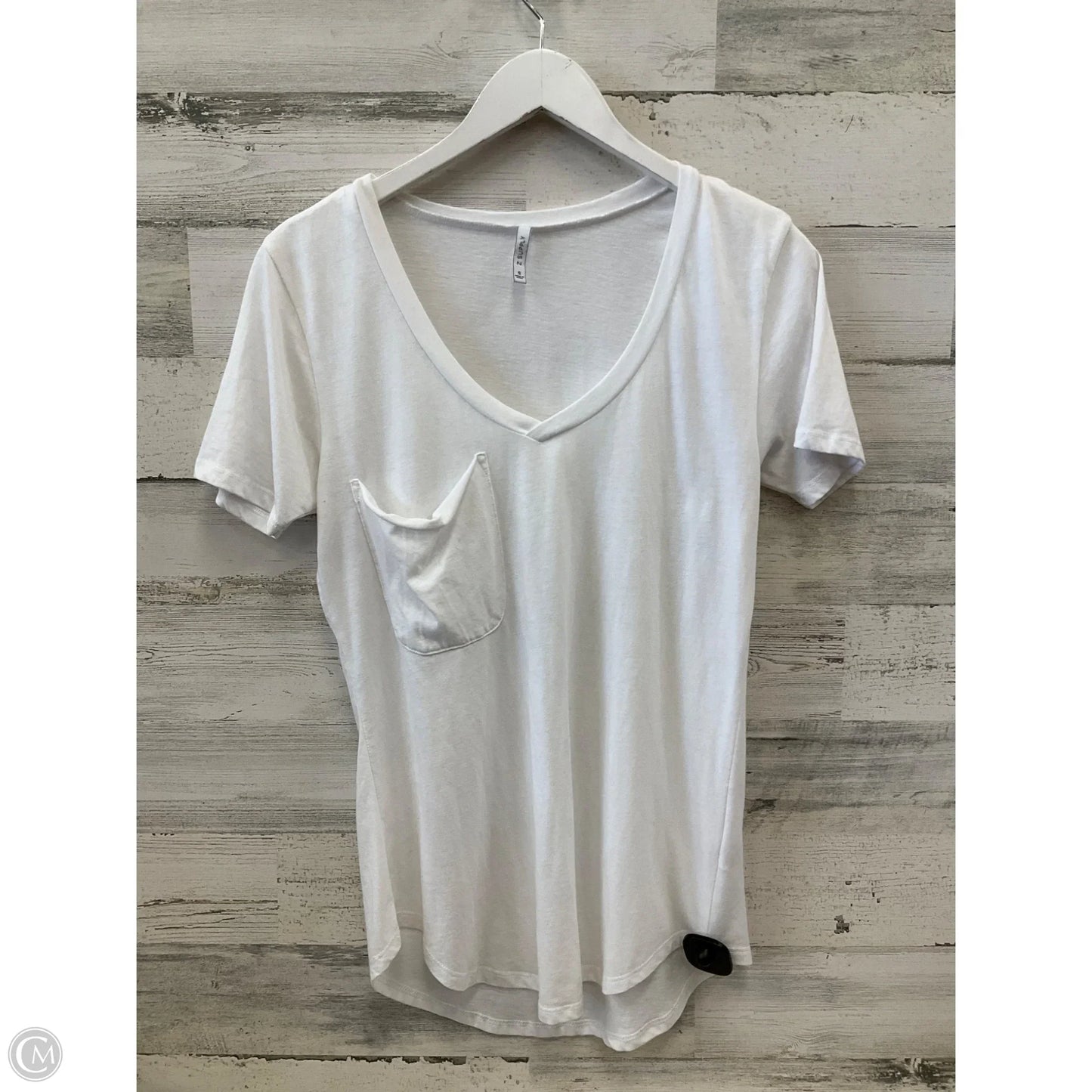 Top Short Sleeve By Z Supply In White, Size: S