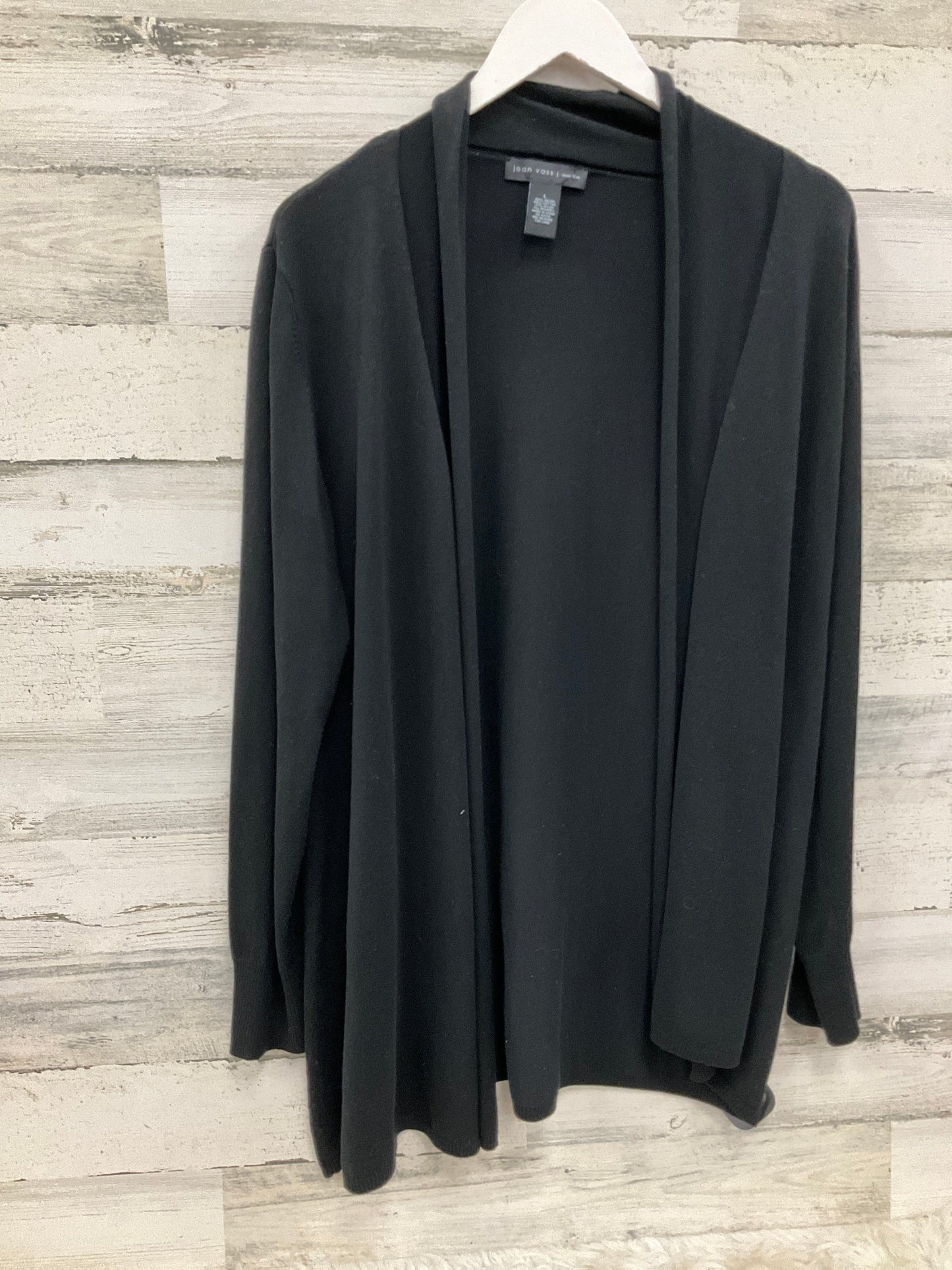 Cardigan By Joan Vass In Black, Size: L