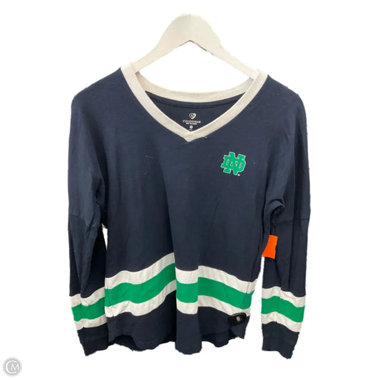 Athletic Top Long Sleeve Crewneck By Clothes Mentor In Navy, Size: S
