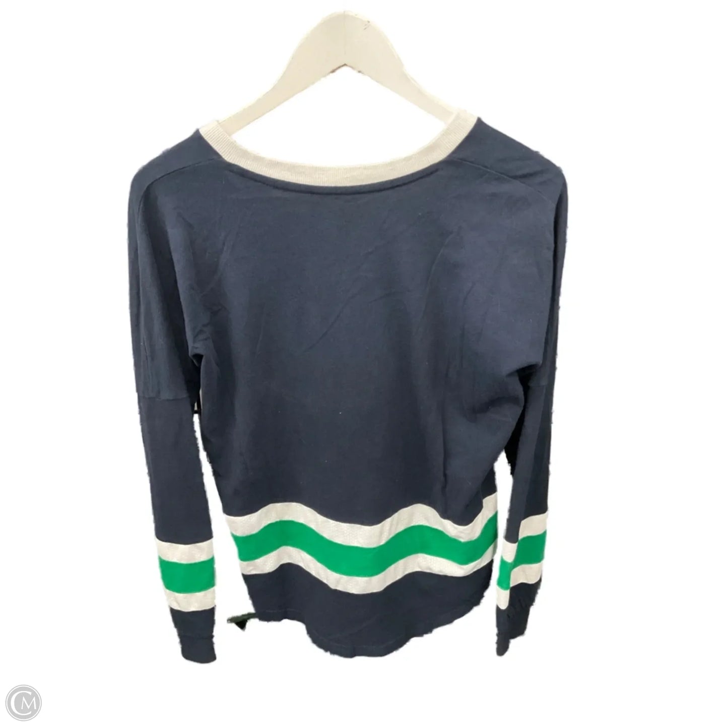 Athletic Top Long Sleeve Crewneck By Clothes Mentor In Navy, Size: S