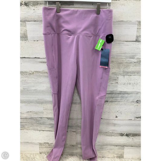 Athletic Leggings By Zelos In Purple, Size: 1x