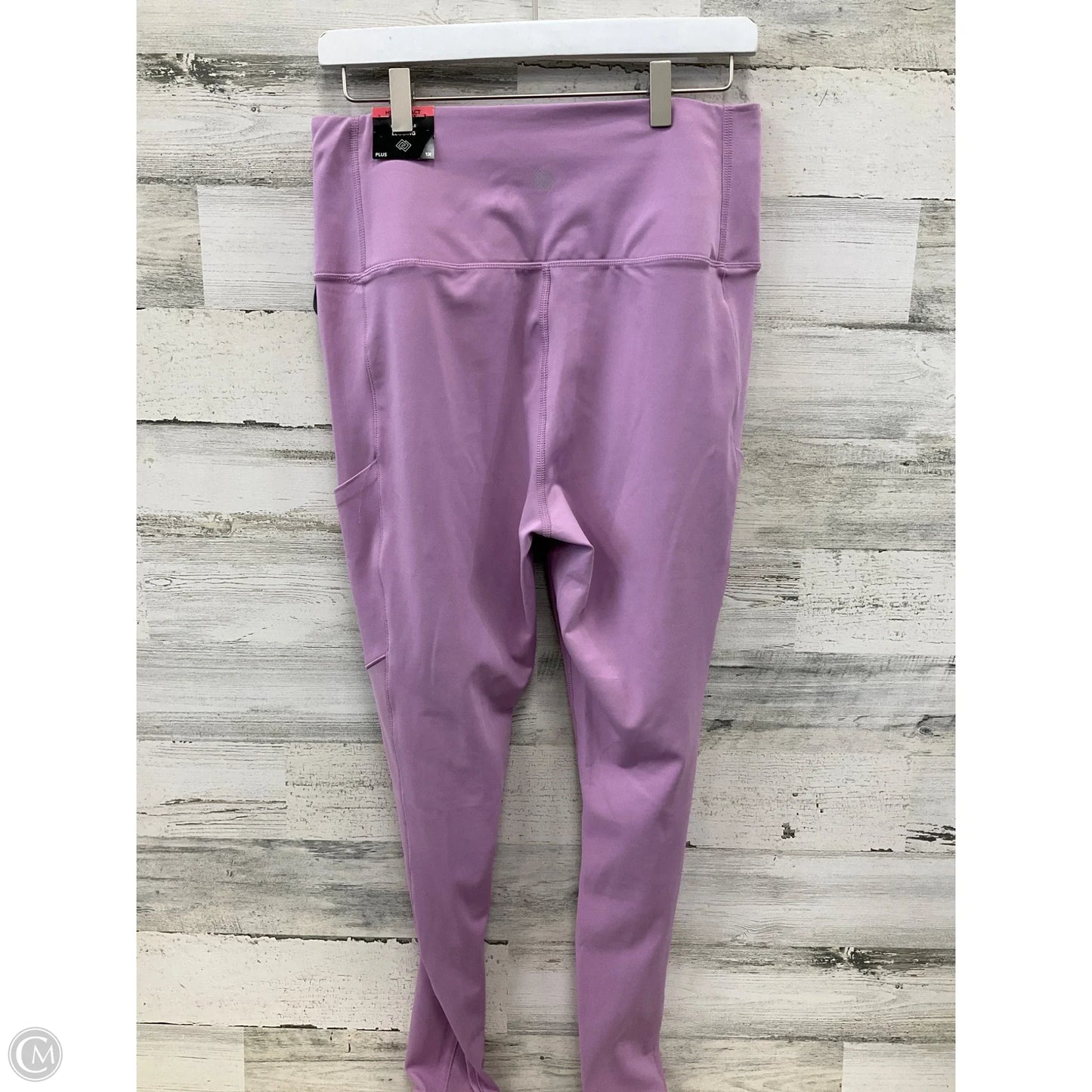 Athletic Leggings By Zelos In Purple, Size: 1x