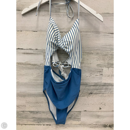 Swimsuit By Cupshe In Blue & White, Size: L