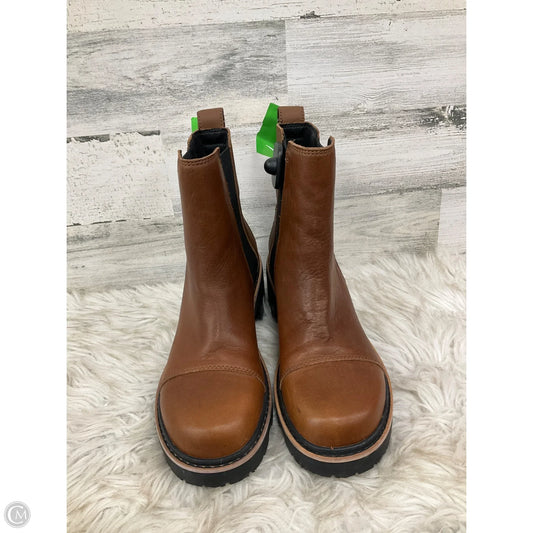 Boots Ankle Heels By Sorel In Brown, Size: 10