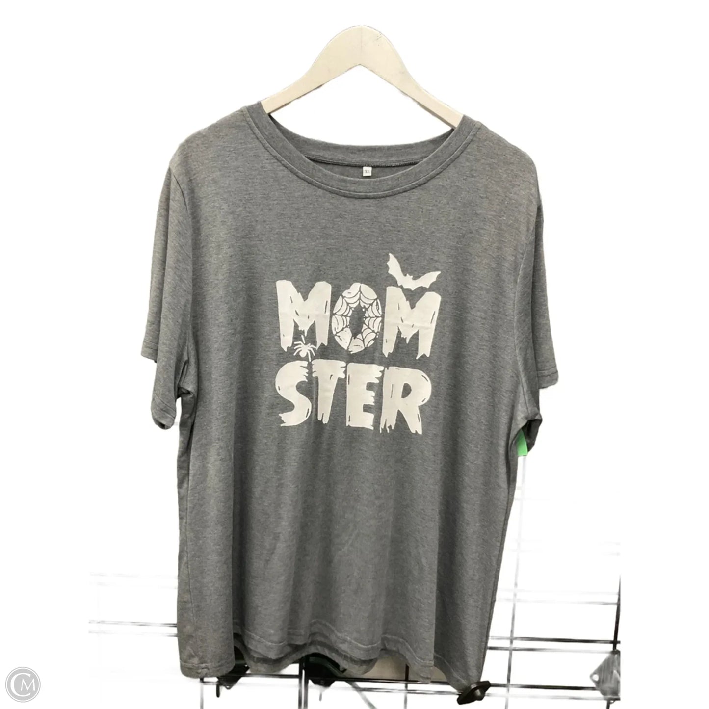 Top Short Sleeve By Cme In Grey, Size: Xl