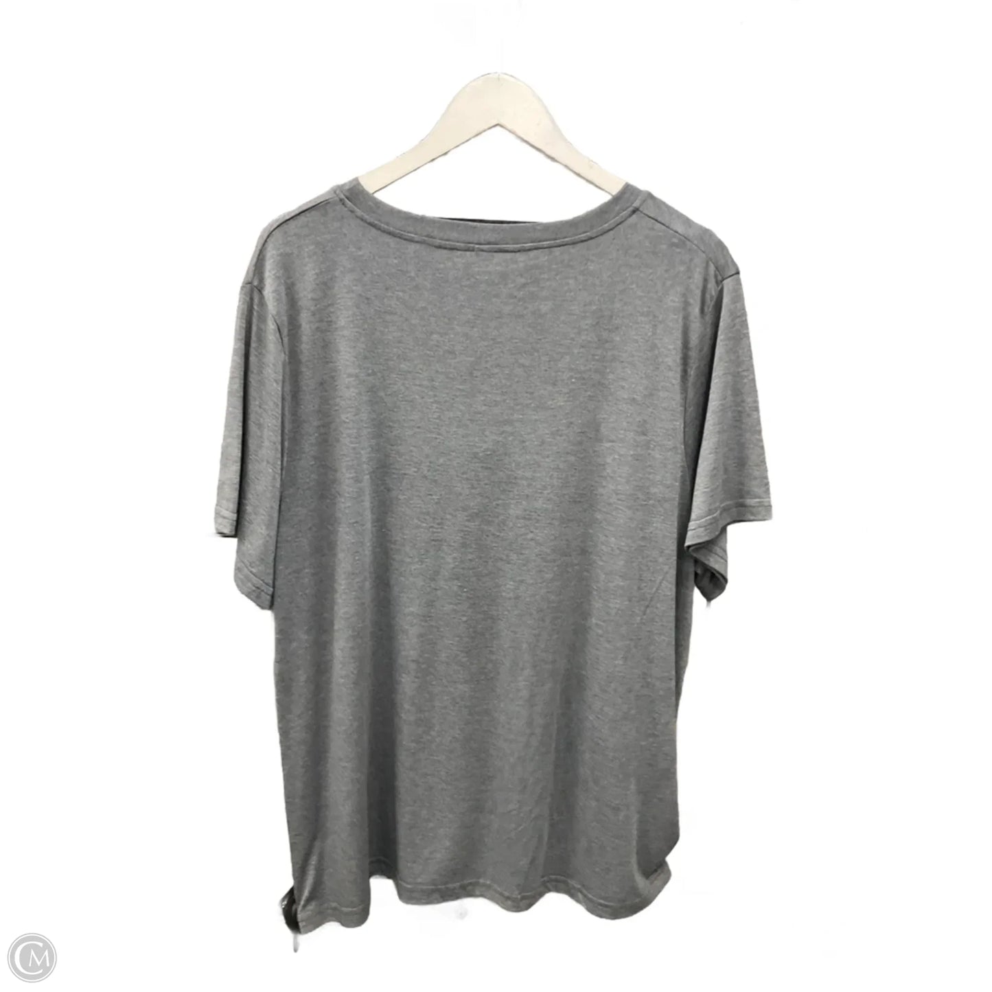 Top Short Sleeve By Cme In Grey, Size: Xl