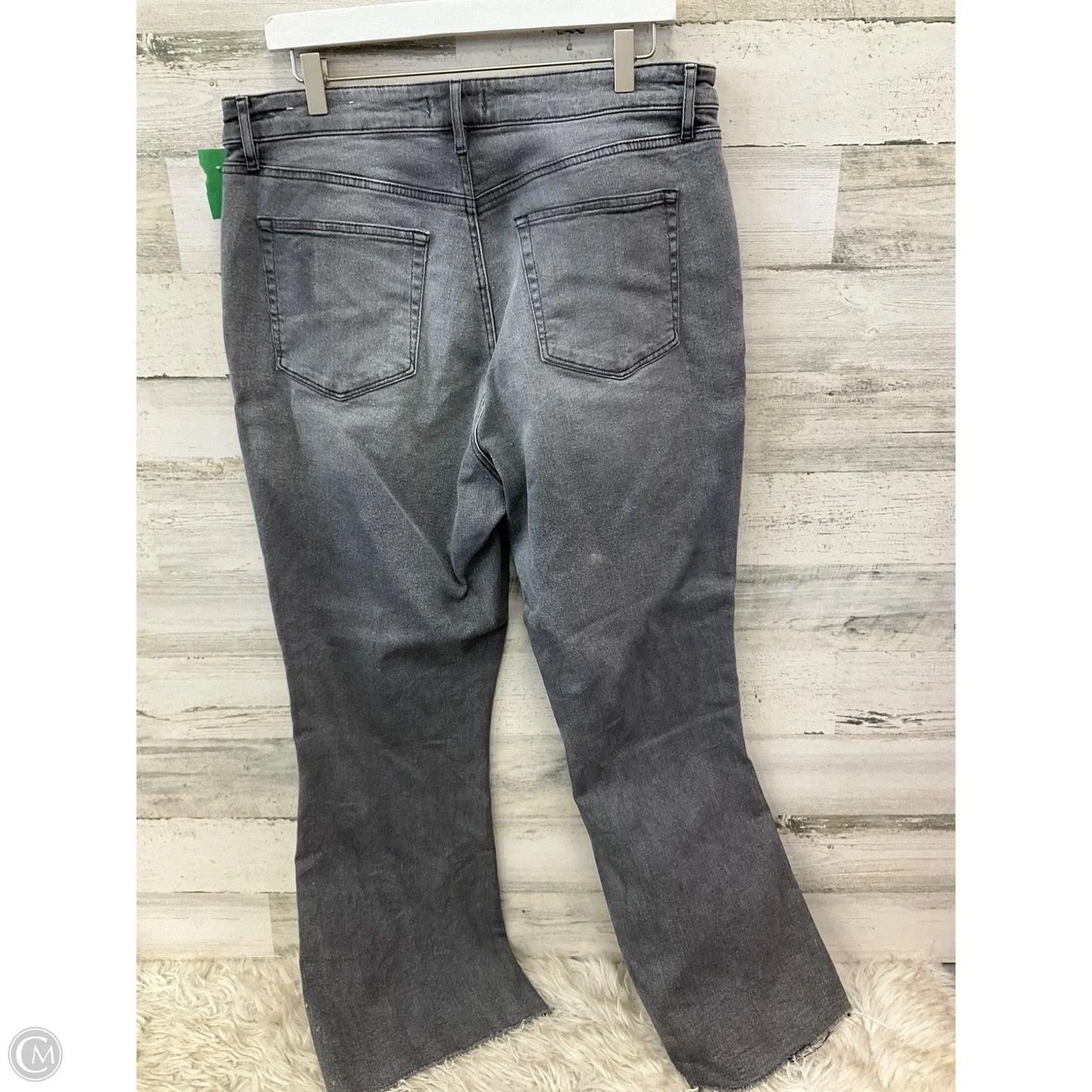 Jeans Cropped By Loft In Grey, Size: 14