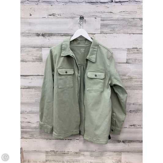Jacket Shirt By Clothes Mentor In Green, Size: Xxl