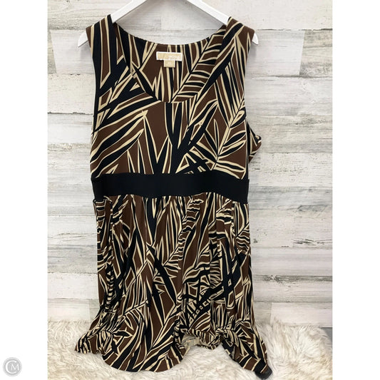 Dress Casual Midi By Michael By Michael Kors In Brown, Size: 2x