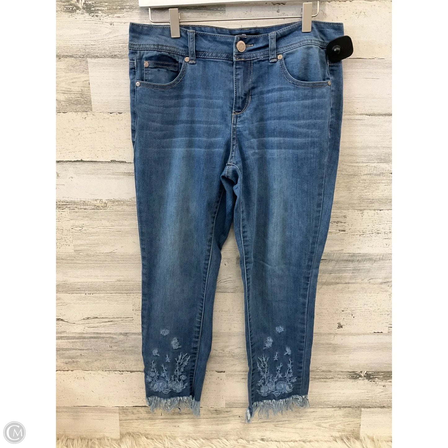 Jeans Skinny By One 5 One In Blue Denim, Size: 6