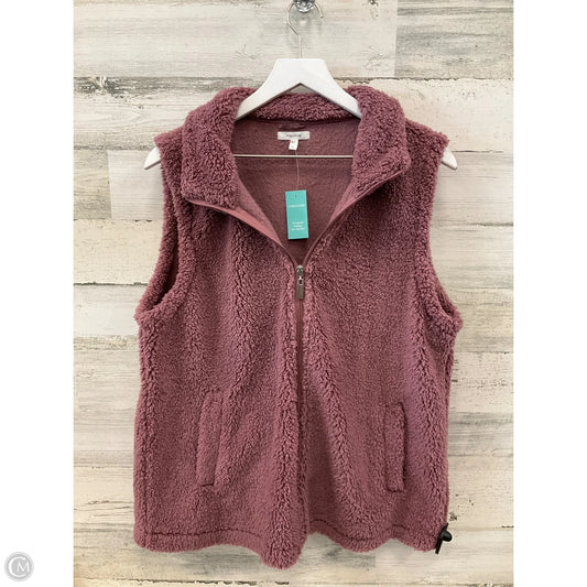 Vest Faux Fur & Sherpa By Maurices In Purple, Size: L