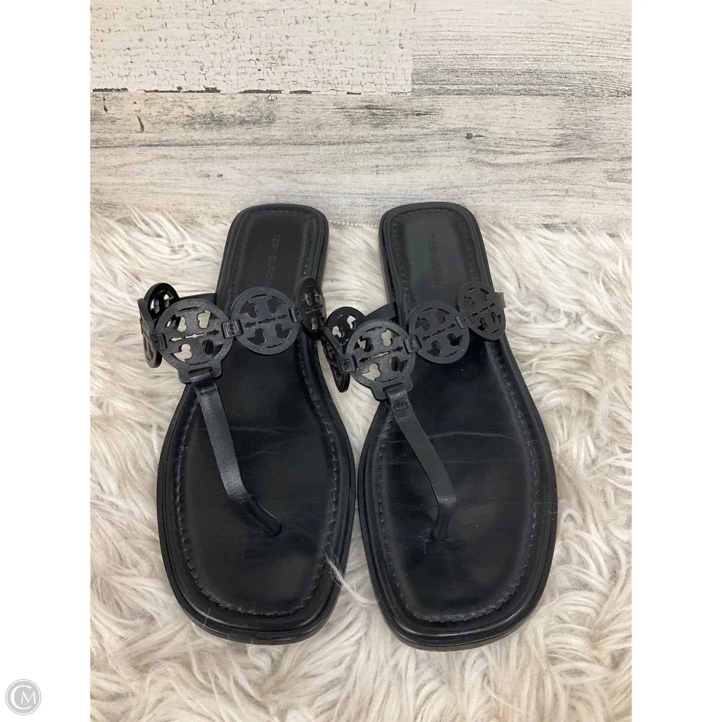 Sandals Designer By Tory Burch In Black, Size: 10