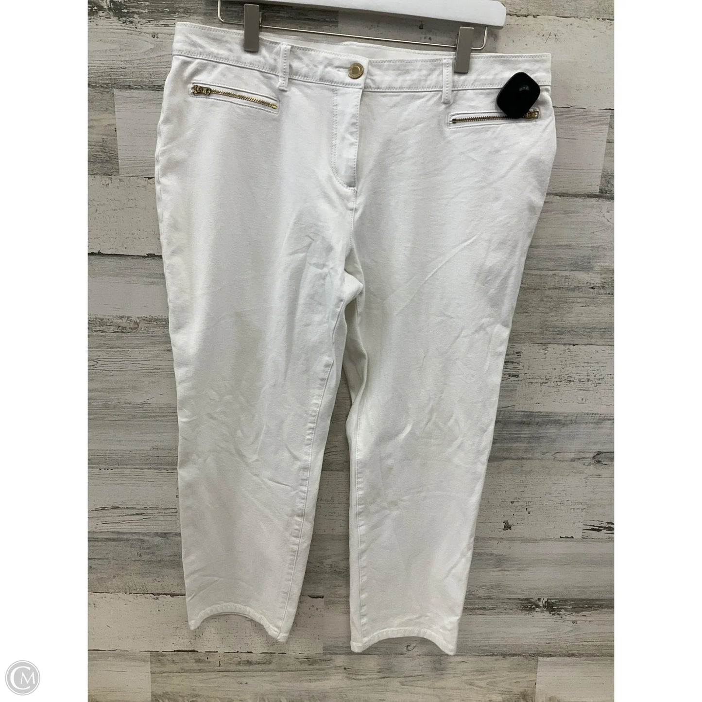 Pants Cropped By Chicos In White, Size: L