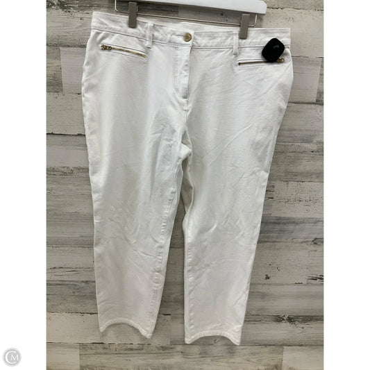 Pants Cropped By Chicos In White, Size: L