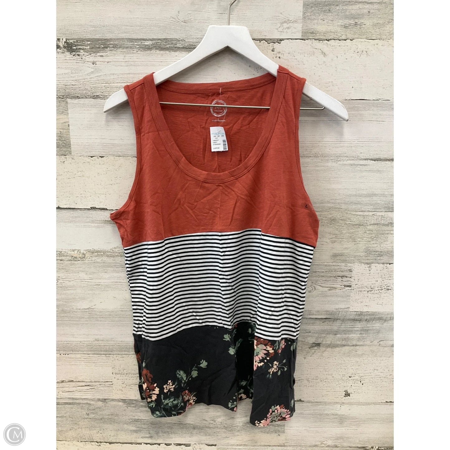 Top Sleeveless By Maurices In Orange, Size: L