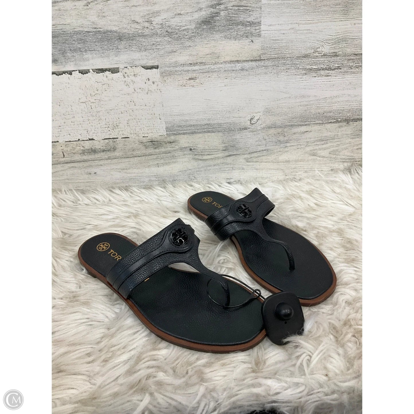 Sandals Designer By Tory Burch In Black, Size: 8.5