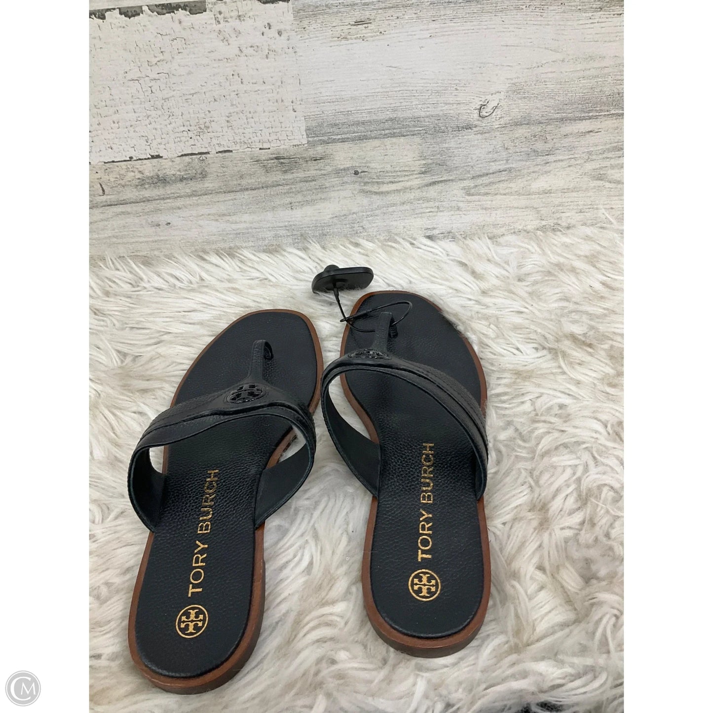 Sandals Designer By Tory Burch In Black, Size: 8.5