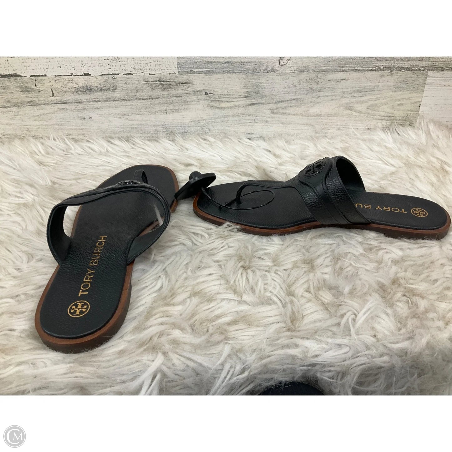 Sandals Designer By Tory Burch In Black, Size: 8.5