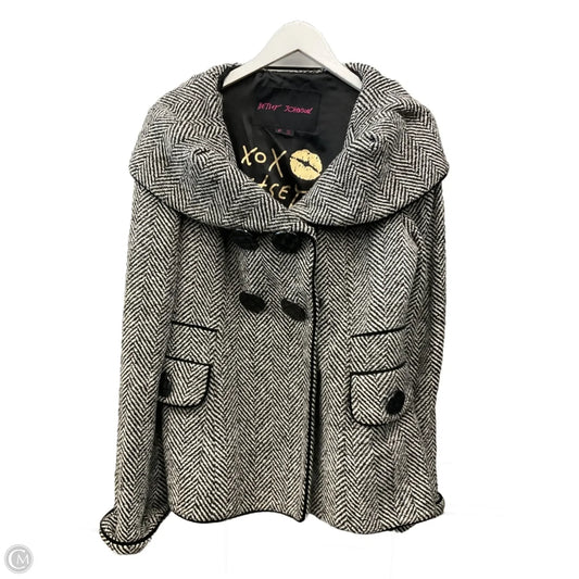 Jacket Other By Betsey Johnson In Black & White, Size: L