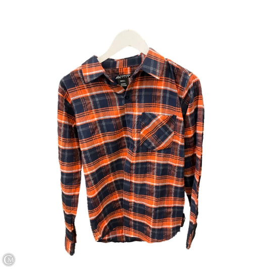 Top Long Sleeve By Clothes Mentor In Blue & Orange, Size: S