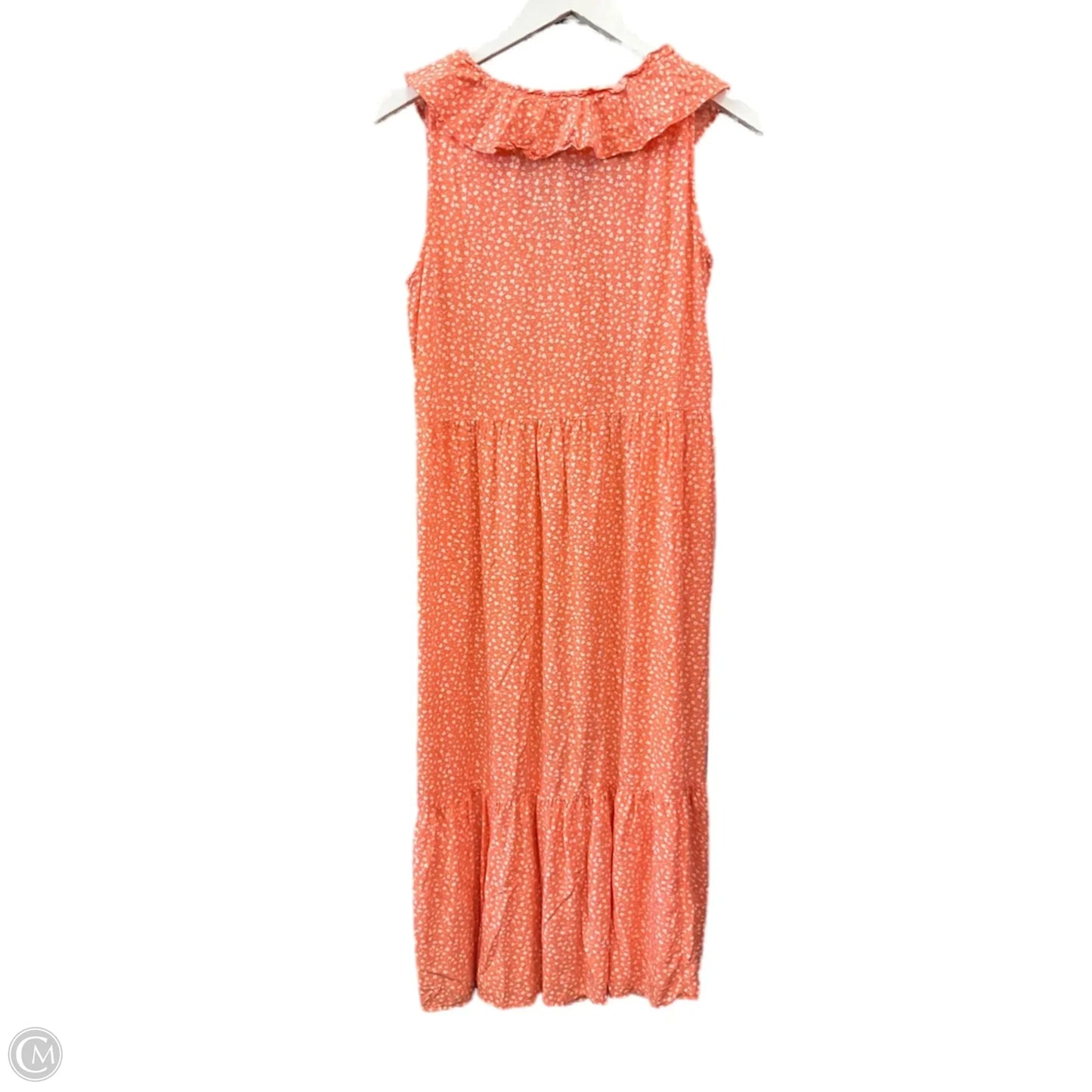 Dress Casual Midi By Old Navy In Orange, Size: M