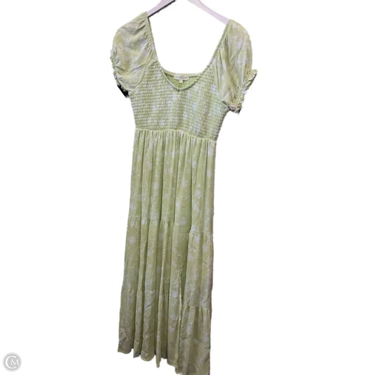 Dress Casual Midi By Ultra Flirt In Green, Size: M