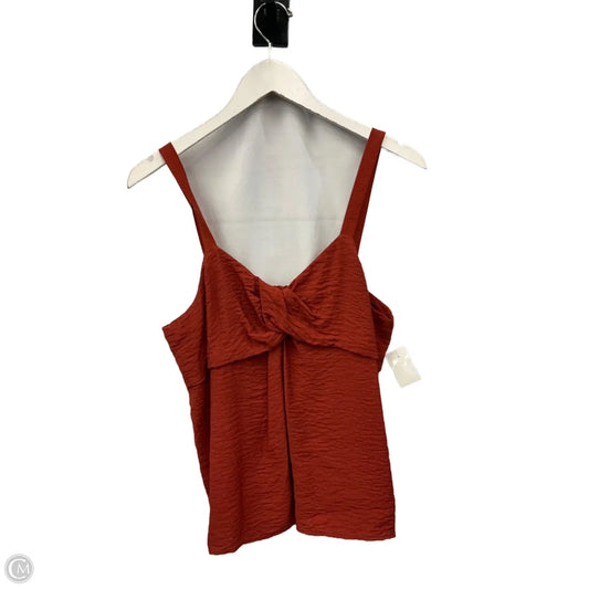 Top Sleeveless By Simply Vera In Orange, Size: M