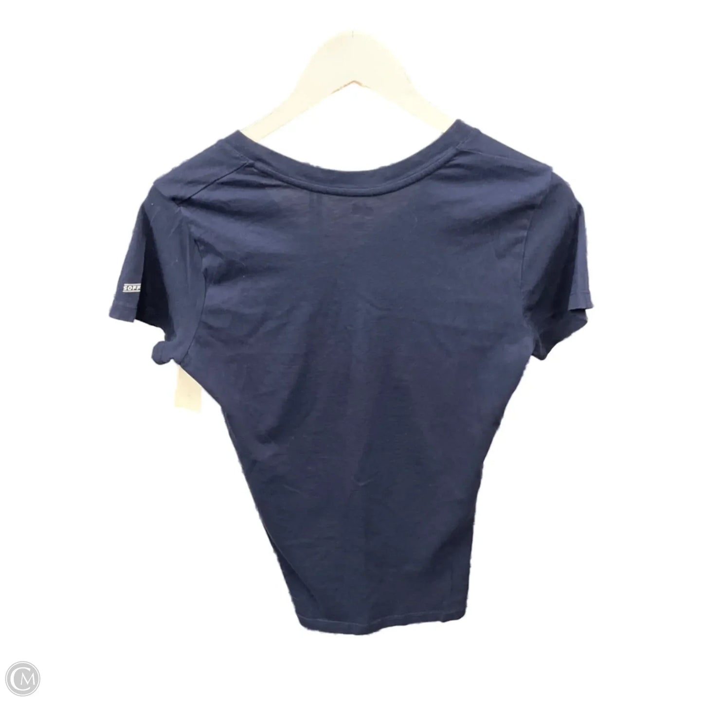 Athletic Top Short Sleeve By Soffe In Navy, Size: L