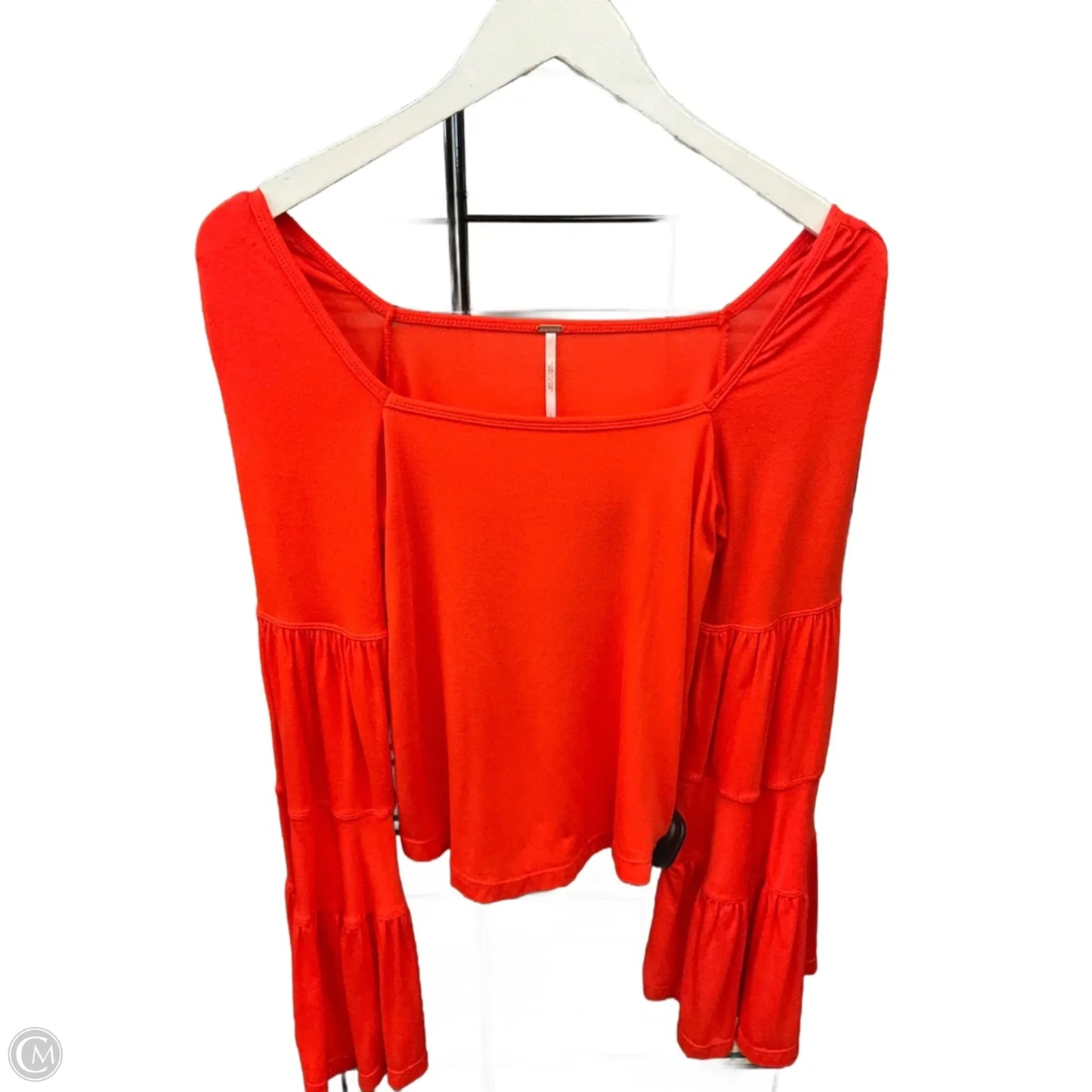 Top Long Sleeve By Free People In Orange, Size: S